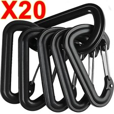 Carabiner Clip, 10 Pack, 855lbs  3" Heavy Duty Caribeaners for Hammocks, Camping