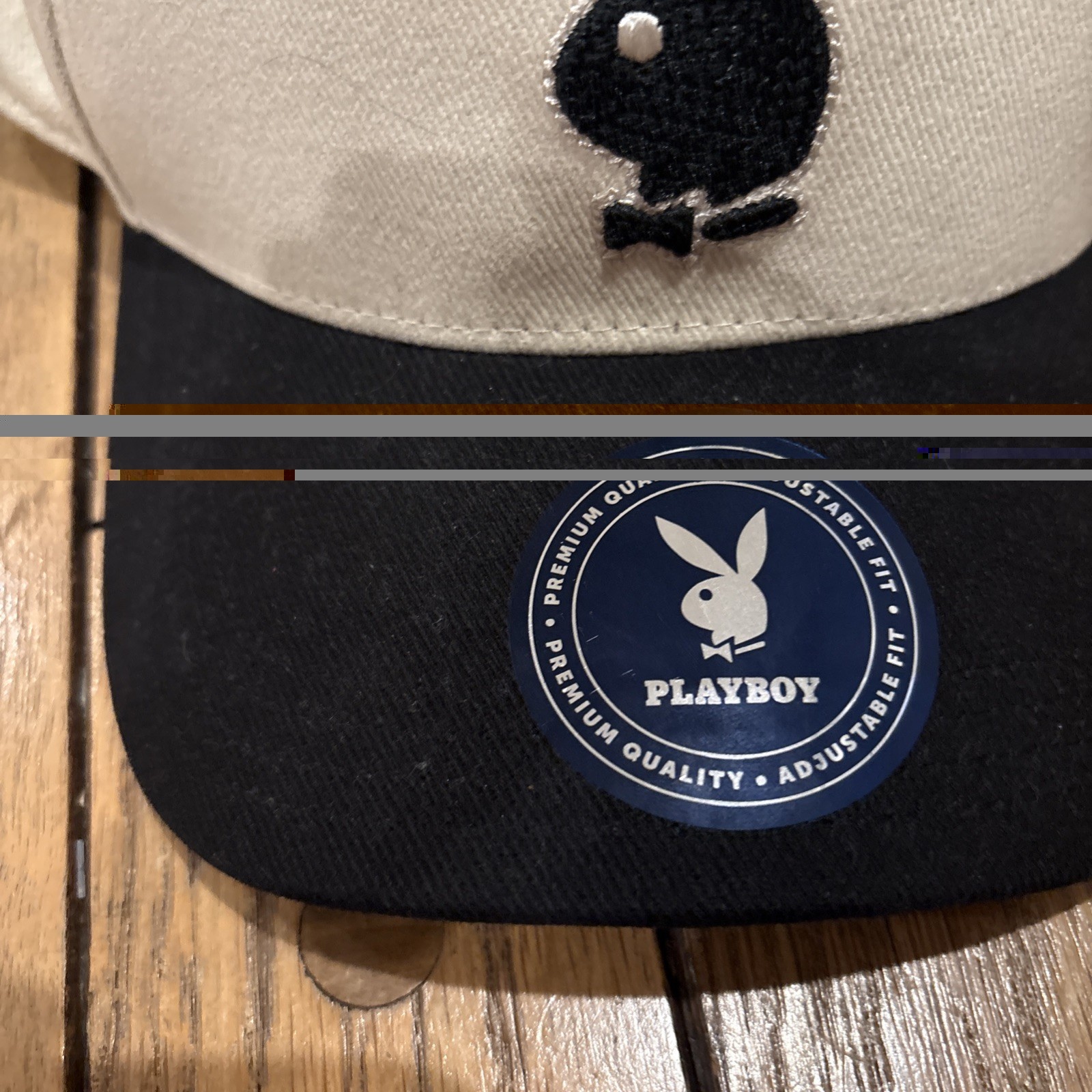 PLAYBOY Tuxedo A-Frame  SNAPBACK UNISEX ADULT HAT BLACK WHITE LIDS image 2