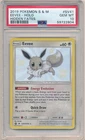 2019 POKEMON SUN & MOON HIDDEN FATES #SV41 EEVEE-HOLO PSA 10