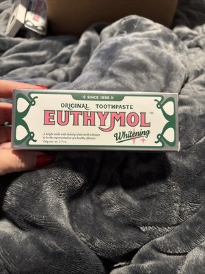 EUTHYMOL Whitening Toothpaste (3.7Fl Oz) - Stain Removal in 2 Weeks- Exp 02/28