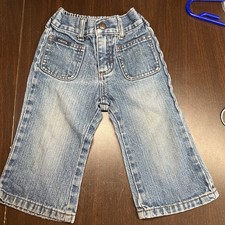 Vtg Y2K Riders Baby Jeans Blue Denim Pockets Distressed Wash Unisex Infant 18 M