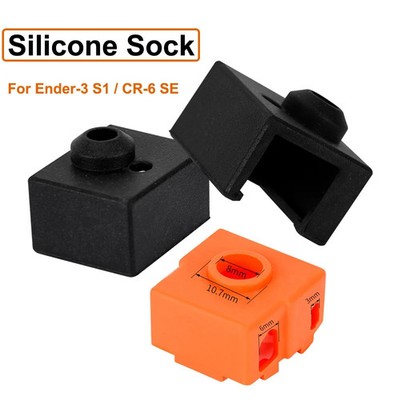 Silikon-Socken Heizblock Abdeckungen Set für 3D Drucker Ender-3 S1 CR-6 se