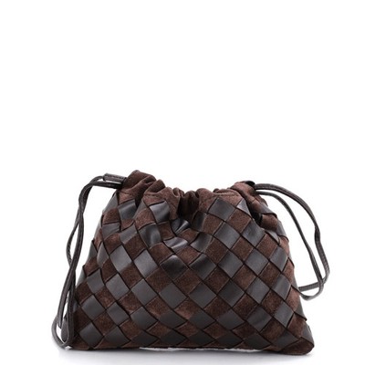 Bottega Veneta Drawstring Dustbag Crossbody Bag Intrecciato