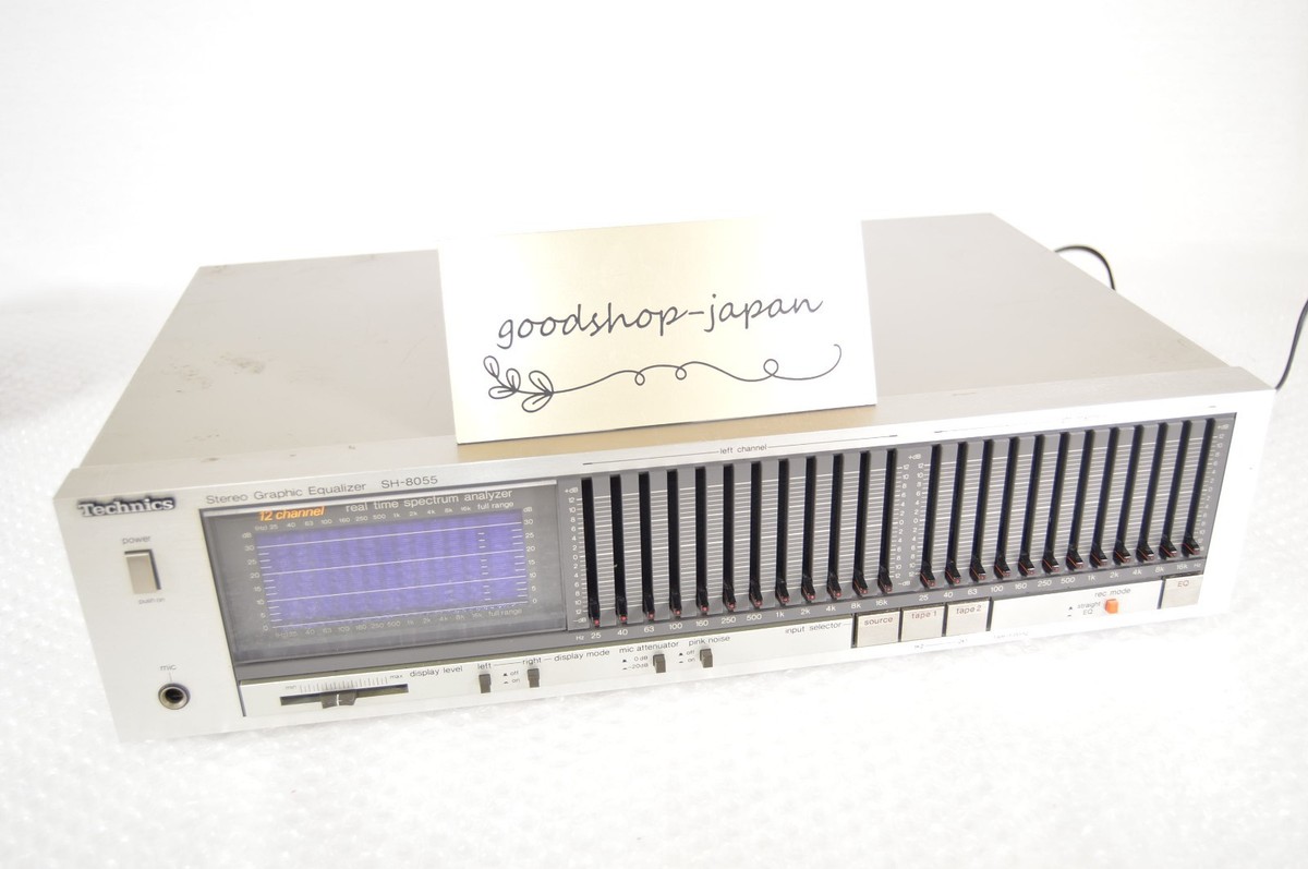 Technics SH-8055 Graphic Equalizer Silver 12 Band/CH Vintage