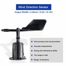 Polycarbonate 3-Cup Anemometer Weather Station 30M/S Wind Sensor