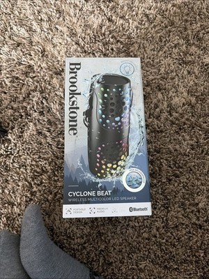 Brookstone - Wireless Multicolor LED Speaker, Brookstone, Cyclone Beat Brand New