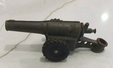 Vintage Conestoga Big Bang CANNON 60mm CAST IRON TOY Rubber Wheels NO BOX