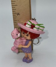 Strawberry Shortcake Keychain Keyring Backpack Clip Handmade Vtg Bag Charm