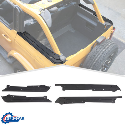 Rear Cargo Body Tub Rail Side Protector Armor Shield Cover For Ford Bronco 2021+