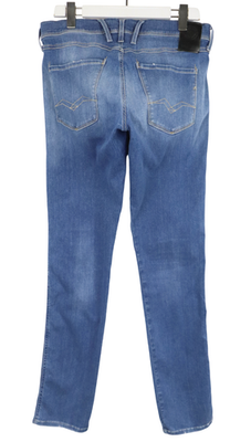 EcoMonty⭐︎⭐︎ REPLAY Anbass Jeans Men's W32/L34 Slim Fit Blue Denim Faded Zip