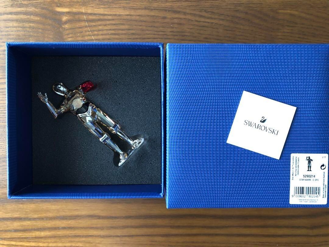 Swarovski Star Wars C-3PO Collaboration Crystal Figurine w/Box