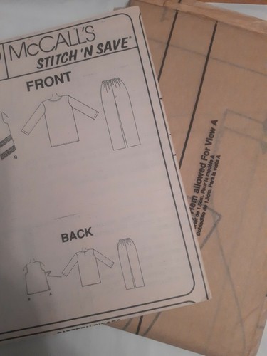 Vest Top Pants L XL 16 18 20 22 McCalls 7930 Stitch N Save Sewing Pattern Easy - Picture 4 of 5