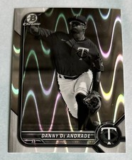 Danny De Andrade 2022 Bowman Chrome #BDC-107 Black & White Raywave Refractor
