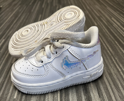 Nike Air Force White Toddler Infant Shoes Trainers Size