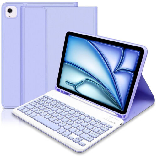 For iPad 5/6/7/8/9/10/11th Gen A16 Air 11 M3 2025 Keyboard Case Bluetooth Mouse - Picture 55 of 64