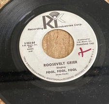 ROOSEVELT GRIER NORTHERN SOUL RECORDING INDUSTRIES WHITE LABEL PROMO 45