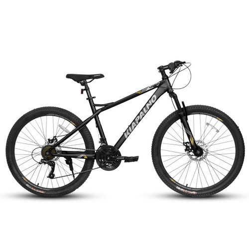 26'' Mountain Bike High Carbon Steel Frame, Mechanical Disc Brakes, 21-Speed - Picture 22 of 24
