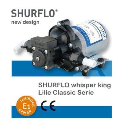 WOHNMOBIL PUMPE SHURflo Whisper-KING 10 ltr. 1,9 bar 12 V Lilie Classic LS061