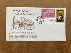 1980 15c Benjamin Banneker 1804 KMC Venture Combination First Day Cover LE / 300
