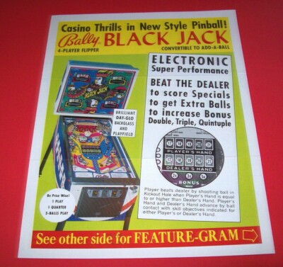 Bally black jack pinball machine for sale Bally black jack pinball machine for sale