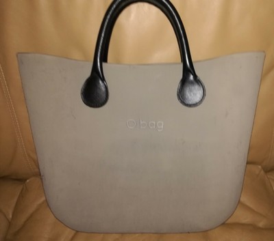 Short handle white hammered synthetic fabric | Make your own item | O bag