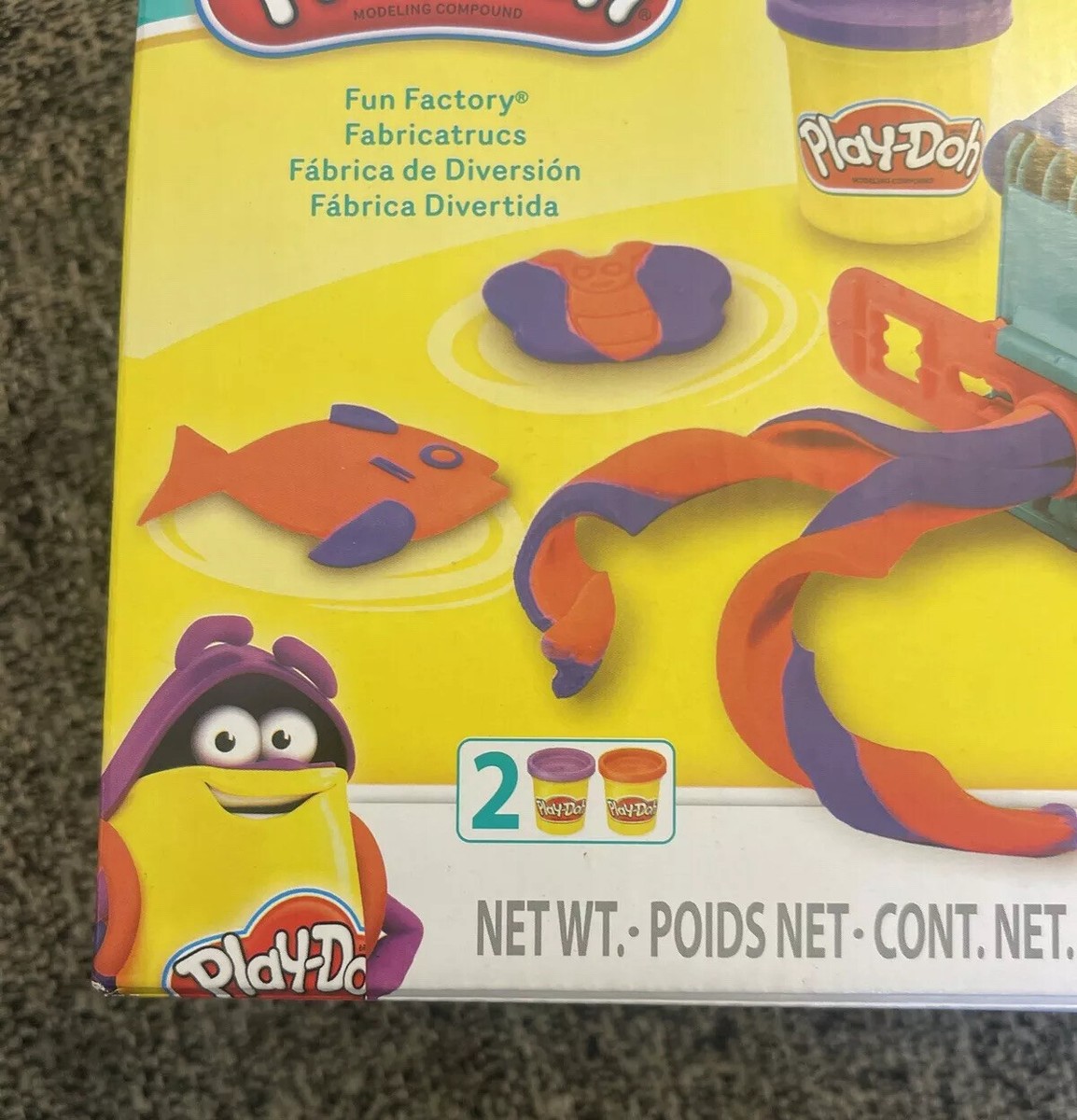 Play-Doh Fun Factory Set + Tools. Creative Shapes Imagination