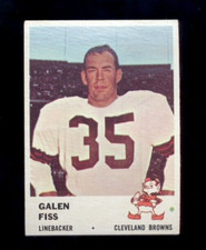 1961 Fleer GALEN FISS Cleveland Browns Card