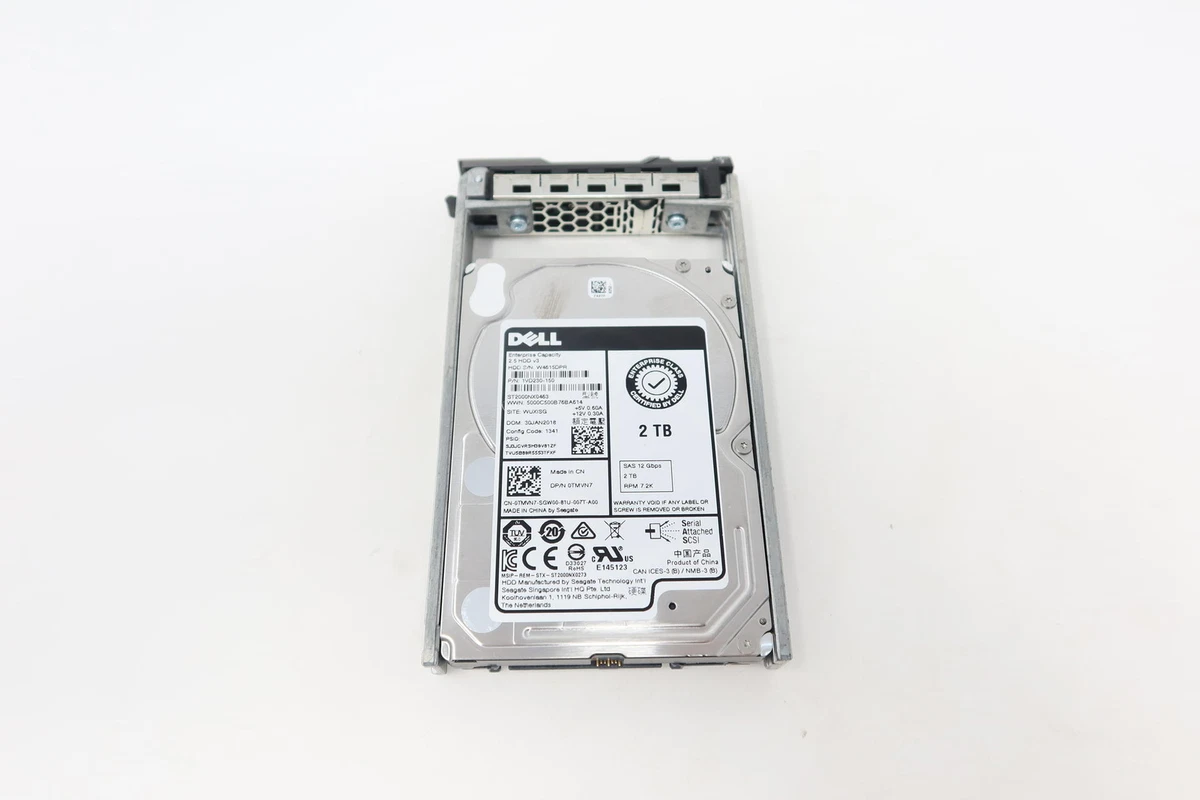 Dell Internal Hard Disk Drives 2.5 in Form Factor 2TB Storage