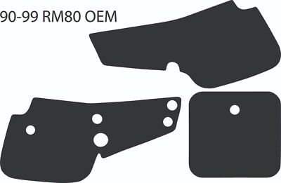 90-99 Suzuki OEM RM80 RM 80 Number Plate Background Decal Sticker