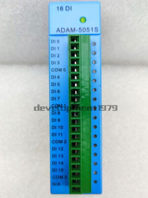 Ein Gebraucht Advantech ADAM-5051S Digital Eingang Modul Pin Guter Zustand