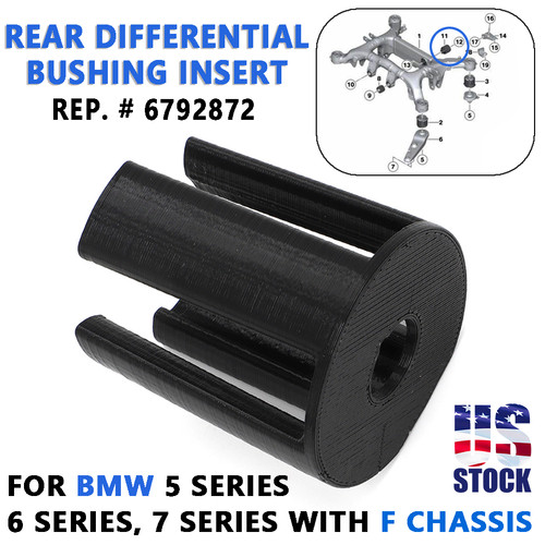 US For BMW 5, 6 7 Series F Chassis Rear Differential Bushing Insert 535i 528 550 - Picture 1 of 10