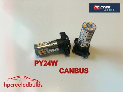 NEW UPGRADE 54W PY24W HP SMD LED AMBER INDICATOR CANBUS* BULBS FITS BMW MERCEDES - Picture 2 of 4