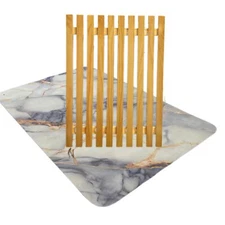 Premium Dish Drying Kit - Microfiber & Pine Combo for Kitchen & Outdoor 24"x1...