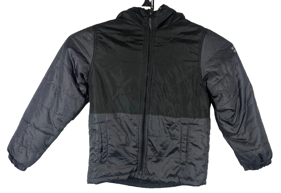 Swiss Alps Puffer Jacket Youth Boys Fleece Long Sleeve Full Zipper, Size 10/12