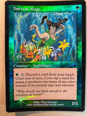MTG 1x FOIL Harvest Mage Nemesis Pauper Magic the Gathering Card