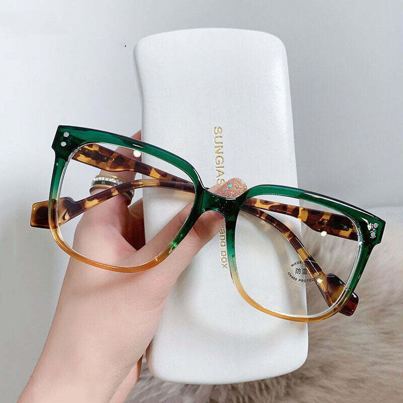 Retro Large Frame Can Be Equipped With Myopia Frame Plain Glasses