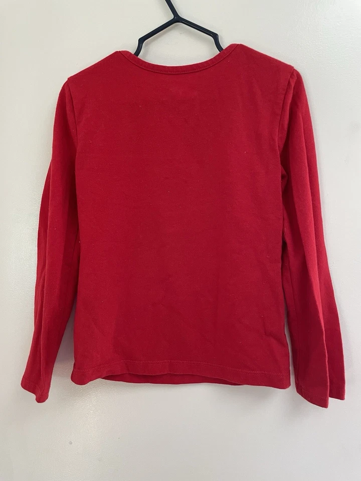 Vacaciones Tiempo Niños Niñas Probador de Galletas Navidad Vacaciones Manga Larga Camisa Roja XS Foto 4 de 4