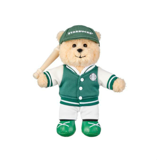 Starbucks Korea 2025 Starbucks Baseball Bearista Keychain