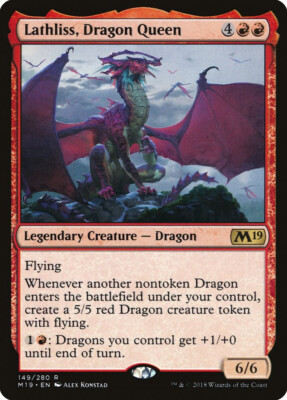 MTG Lathliss, Dragon Queen  - Core Set 2019 #149