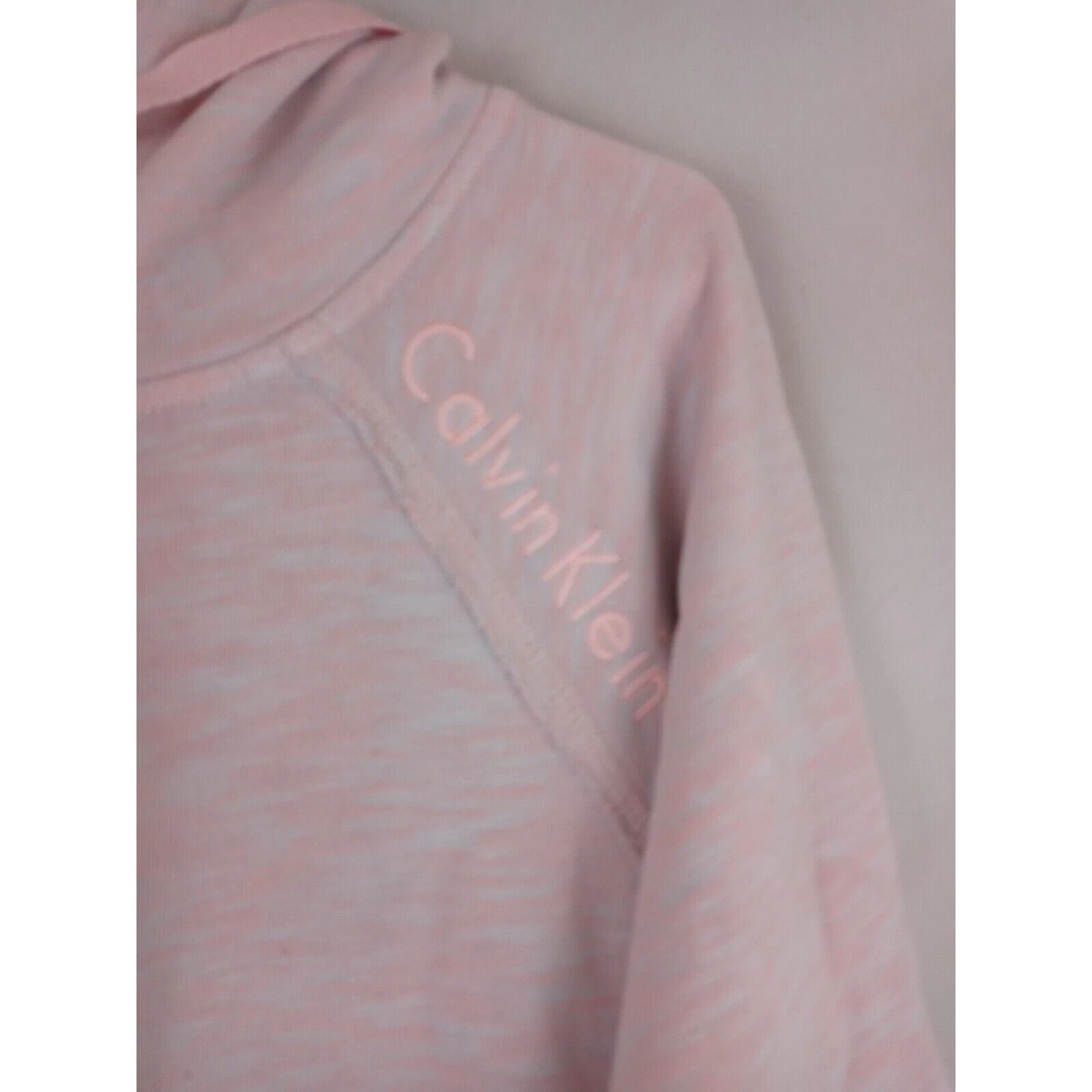 VETEMENTS Calvin Klein Felpa Donna Rosa Leggera con Cappuccio Taglia Media