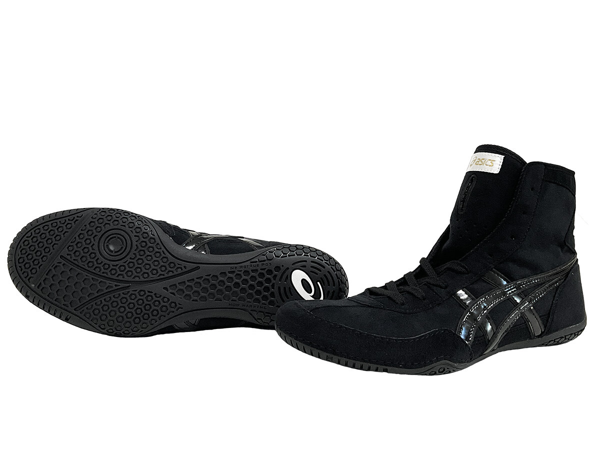 ASICS WRESTLING メンズ シューズ ブラック ASICS Wrestling Shoes 1083A001 EX-EO TWR900 Black x Black x Black