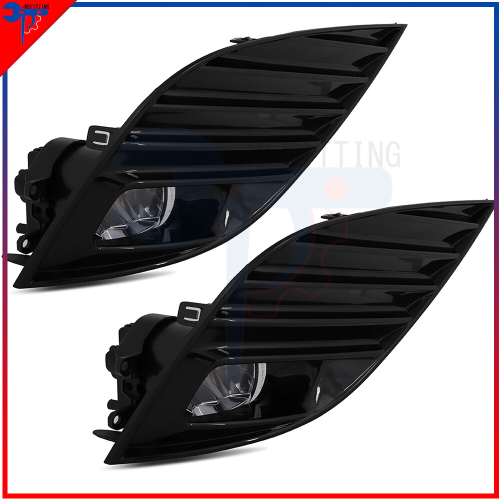 2010-2012 Nissan Altima Front Bumper Fog Light Lens Clear Pair