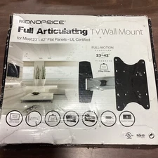Monoprice Full-Motion Articulating TV Wall Mount For Most TVs 23in to 42in