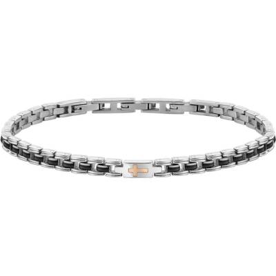 Morellato Gold Bracelet SATM08 Steel Gold 18 Ct Men Black Ceramic