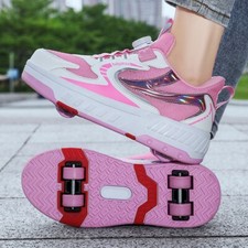 Roller skate shoes kids birthday gift toys boys girls 4 wheels sport sneakers