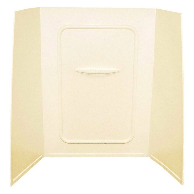 Better Bath Almond Plastic Surround Bath Tub Wall 54"L x ...