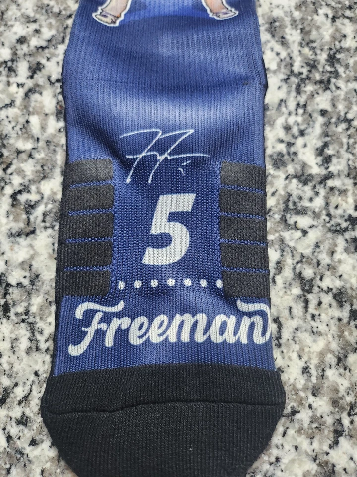 LA Dodgers Freddie Freeman Socks Atlanta Braves Baseball Licensed M/L Unisex - Image 2 of 4