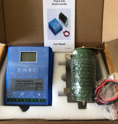 1600W MPPT Hybrid Solar Wind Charge Controller 12V 24V Windturbine PV Regulator