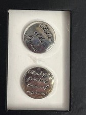 Father of the Groom Gift- Thank You Silver Tone Wedding Cufflinks