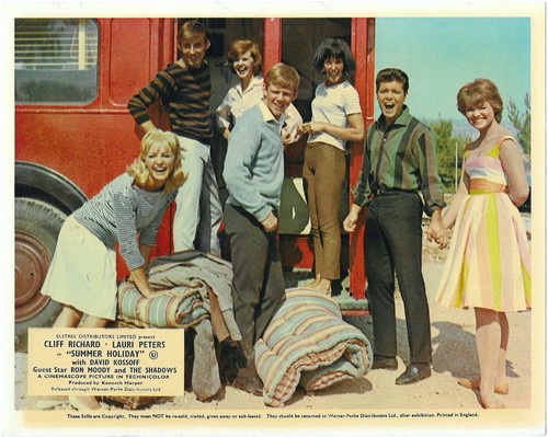 Summer Holiday 8x ORIGINAL UK FOH Lobby Cards Cliff Richard The Shadows 1963 - Picture 2 of 12